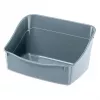 Atviras tualetas triušiams FERPLAST Rabbit plastikinis pilkas 370×270×185 mm