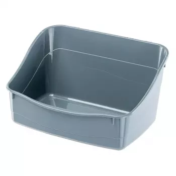 Atviras tualetas triušiams FERPLAST Rabbit plastikinis pilkas 370×270×185 mm