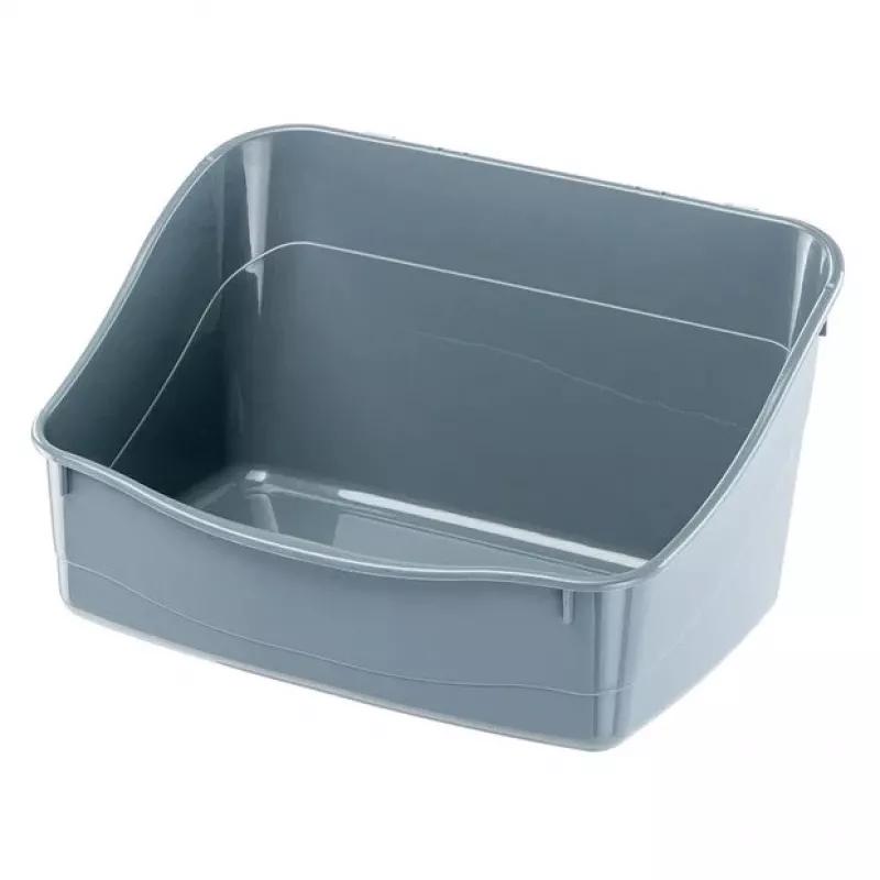Atviras tualetas triušiams FERPLAST Rabbit plastikinis pilkas 370×270×185 mm