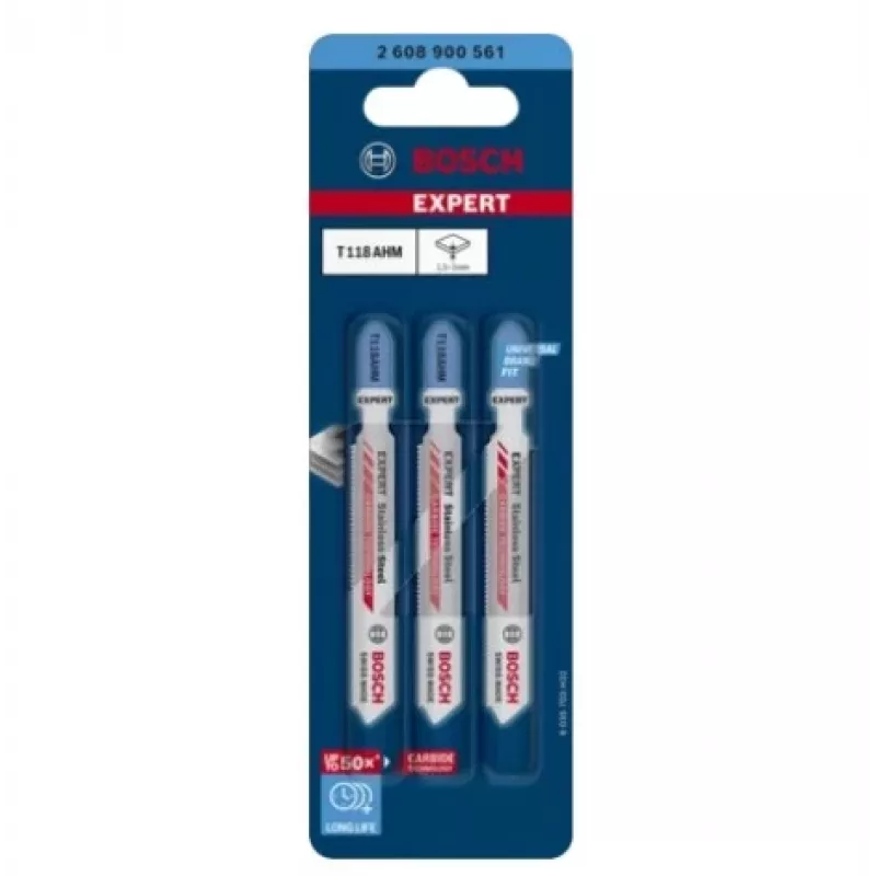 Bosch 2 608 900 561 pjūklo geležtė dėlionėms Karbidinė 3 vnt.