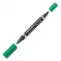 Permanentinis žymeklis Staedtler Lumocolor Duo Fine/Bullet Tip žalias