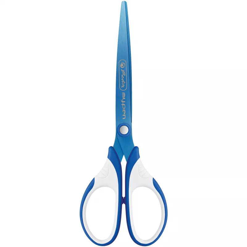 Vienas rašiklis Herlitz my.pen Straight Cut mėlynai baltas