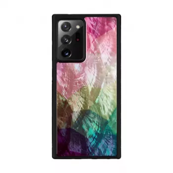 Apsauginis dėklas iKins Samsung Galaxy Note 20 Ultra — vandens gėlių raštas, juodas