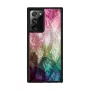 Apsauginis dėklas iKins Samsung Galaxy Note 20 Ultra — vandens gėlių raštas, juodas