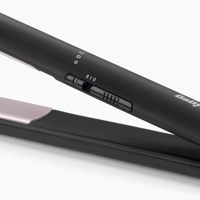 Tiesintuvas BaByliss CERAMIC 230 – keraminės plokštelės, 2 temperatūros lygiai, 1,8 m laidas, juodas