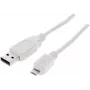 USB laidas ShiverPeaks BS77180-W 0,5 m USB 2.0 Micro-USB B baltas