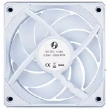 120 mm korpuso ventiliatorius Lian Li UNI FAN CL Wireless — Baltas, belaidis RGB valdymas, daisy-chain suderinamumas