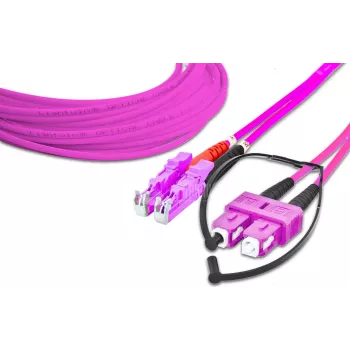 Lightwin aukštos kokybės dupleksinis LWL jungiamasis kabelis - MM OM4 - LSH - SC (LDP-50 LSH-SC 1.0 OM4)