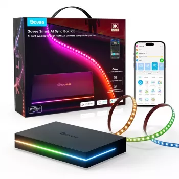 LED apšvietimo valdiklis Govee AI Sync Box 2 RGBICW Wi‑Fi Bluetooth HDMI 2.1