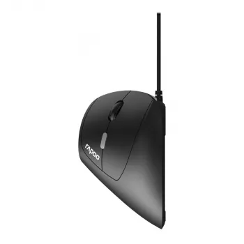 Vertikali pelė Rapoo EV200 Office USB Type-A, juoda/sidabrinė