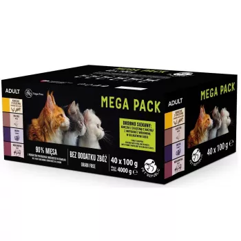 Šlapias ėdalas katėms PetRepublic 100 g — antis, kalakutiena, jautiena, vištiena su veršiena