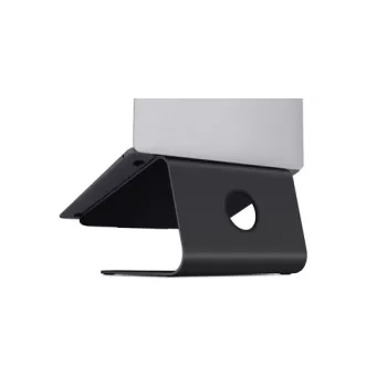 Rain Design mStand – stovas nešiojamam kompiuteriui – juodas – aliuminis – tinka visiems MacBook – 253 mm – 190 mm (10075)