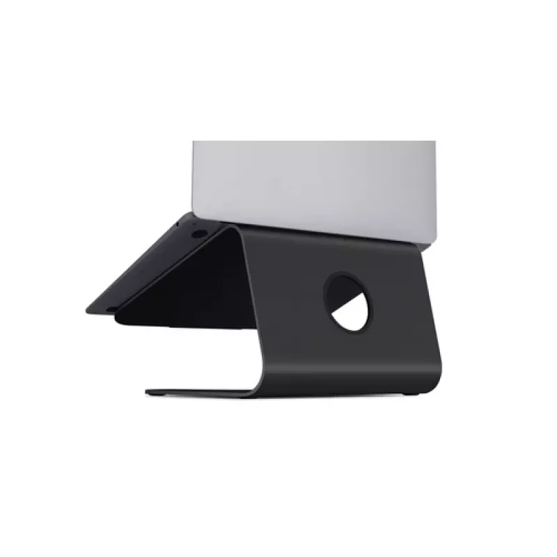 Rain Design mStand – stovas nešiojamam kompiuteriui – juodas – aliuminis – tinka visiems MacBook – 253 mm – 190 mm (10075)