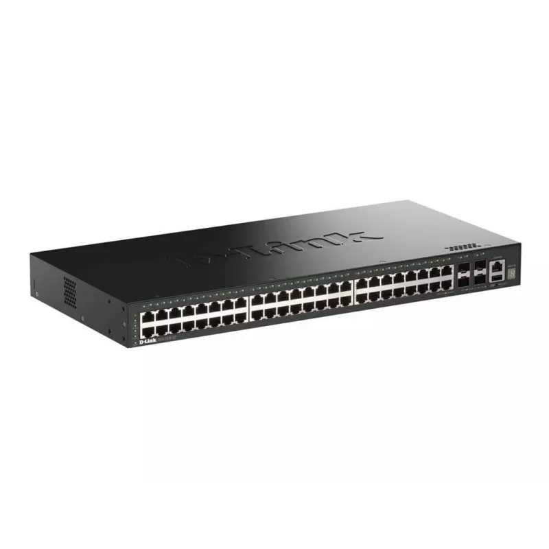 D-Link 52 prievadų Gigabit krovimo išmanusis valdomas jungiklis su 4 x 10G SFP+ prievadais