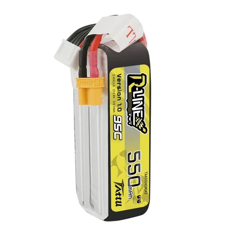 Baterija Tattu R-Line 550mAh 14.8V 95C 4S1P – LiPo paketas RC modeliams