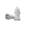 Automobilinis kroviklis Devia Smart Series Lightning 5V 3,1A Dual USB Baltas