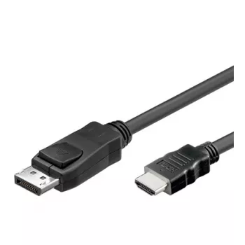 Laido adapteris Alcasa DP-HDMI 2 m DisplayPort į HDMI A tipas juodas