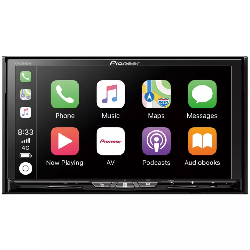 Pioneer AVH-Z9200DAB daugialypis grotuvas, juodas, 2 DIN, 50 W, 4.0 kanalai