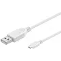 MicroConnect USBABMICRO0,60W USB 2.0 laidas USB A – Micro-USB B, 0,6 m, baltas