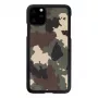 Dėklas iš natūralios medienos iPhone 11 Pro Max – kamufliažinis juodas