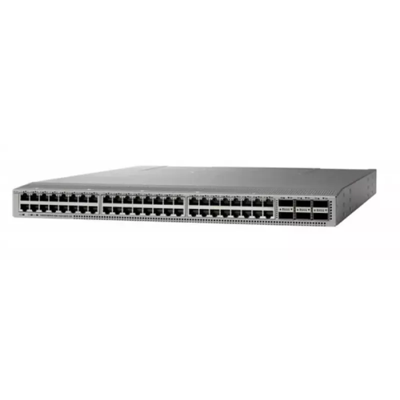 Valdomas tinklo jungiklis Cisco N9K-C93108TC-FX3P 48x 10G Ethernet 1U