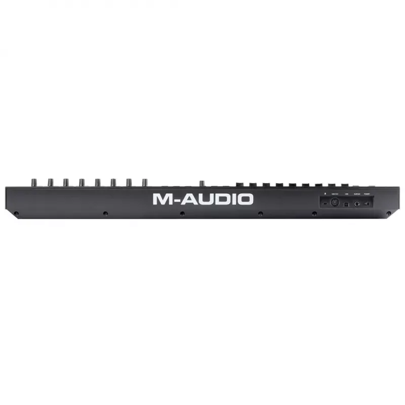 M-Audio Oxygen Pro 49 MIDI klaviatūros valdiklis – 49 klavišai, 16 padų, 9 faderiai, OLED ekranas, USB, MIDI išėjimas