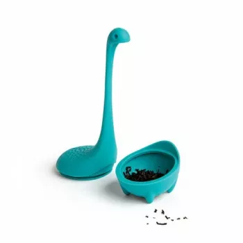 Silicininis arbatos užpilduvas Ototo Design OT839 Baby Nessie, turkio spalvos, 48.3 mm (filtras) / 144.5 mm (visas aukštis)