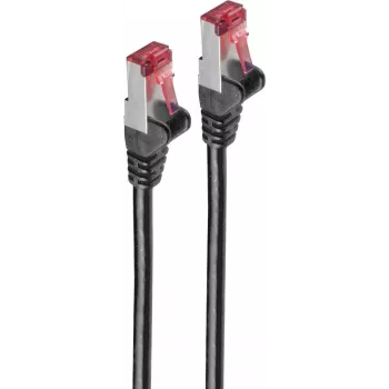Tinklo kabelis ShiverPeaks BS75711-A0.15S juodas 0,15 m Cat6a S/FTP