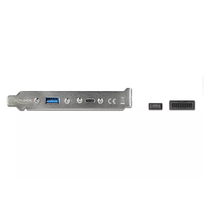 DeLOCK 89934 lizdo laikiklis su 1x USB Type-C ir 1x USB Type-A prievadu