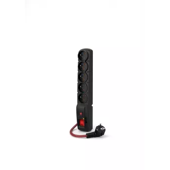 ACAR F5 POWER Black 5 lizdų 230 V 10 m