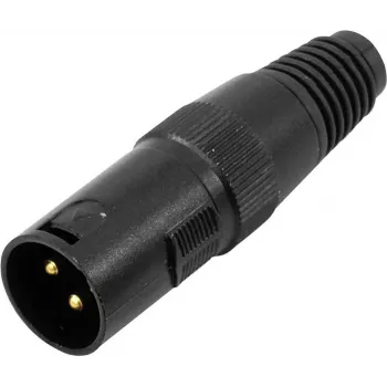 XLR 3 kontaktų jungtis Omnitronic 30208430 – vyriška/moteriška audio jungtis, 3 kontaktų