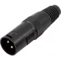 XLR 3 kontaktų jungtis Omnitronic 30208430 – vyriška/moteriška audio jungtis, 3 kontaktų
