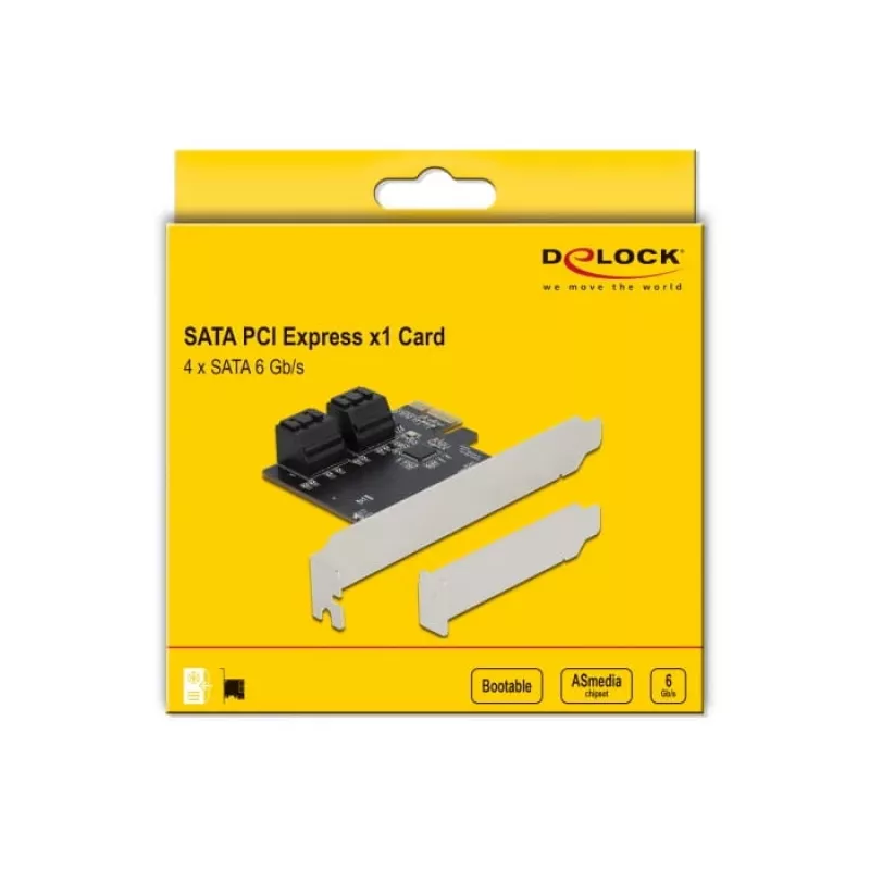 DeLOCK 90010 SATA PCI Express x1 kortelė, žemo profilio formato