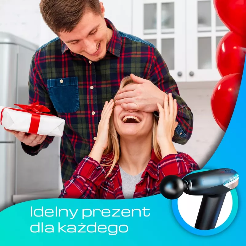 Masažinis pistoletas Extralink MSG-02-LITE 3200 RPM 6 antgalių