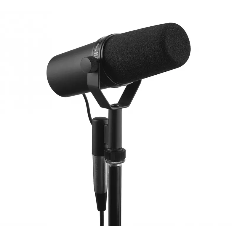 Shure SM7B mikrofonas juodas – studijinis dinaminis mikrofonas