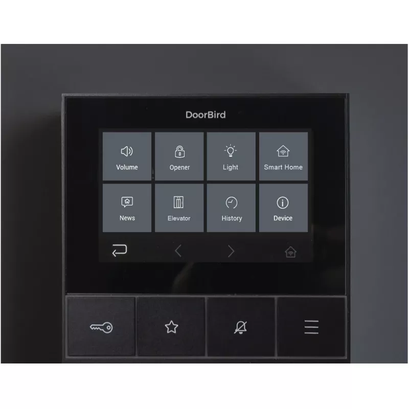 IP vaizdo domofonas DoorBird A1101 Black Edition – lauko skambučio skydelis IP vaizdo prieigos kontrolei