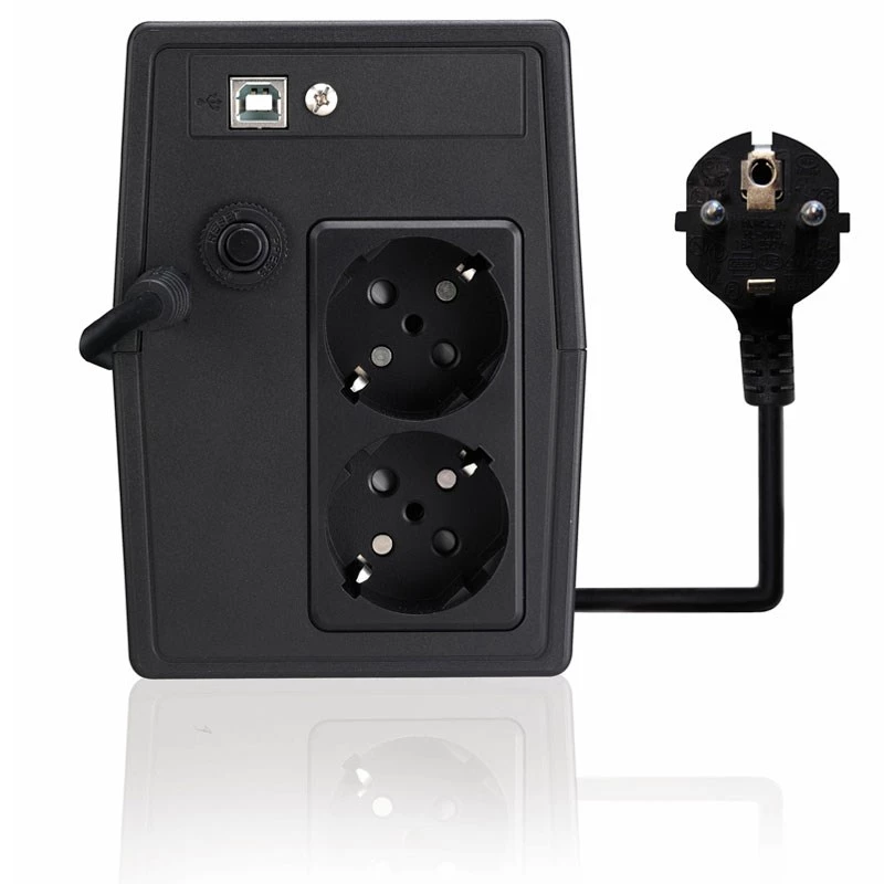 Nepertraukiamo maitinimo šaltinis TECNOWARE FGCERAPL1202SCH, 1,2 kVA / 840 W, 2 AC lizdai, Micro‑USB, sandarus švino rūgšties akumuliatorius, 4,5 kg