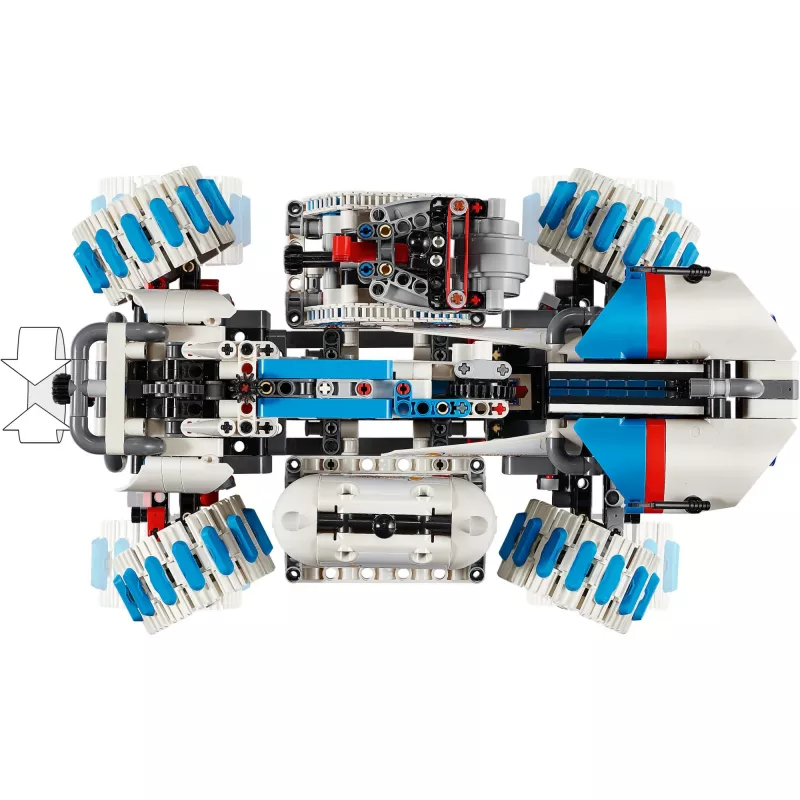 LEGO Technic 42211 Mėnulio roveris „Lunar Outpost“ – statybinis rinkinys, 1082 dalių, modulinė konstrukcija, 130×310×190 mm