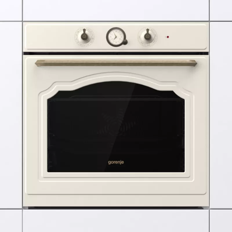 Gorenje BOS67372CLI 77 L Įmontuojama elektrinė orkaitė smėlio spalvos