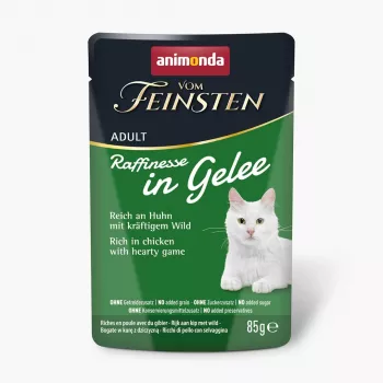 ANIMONDA Vom Feinsten Adult Raffinesse in Jelly rich in Chicken with Game - šlapias kačių ėdalas - 85 g