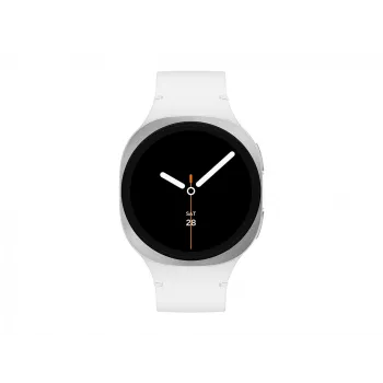 Samsung Galaxy Watch 8 3,3 cm (1,3 colio) AMOLED 40 mm Skaitmeninis 438 x 438 pikselių Liečiamas ekranas 4G Sidabrinė Wi-Fi GPS (palydovas)