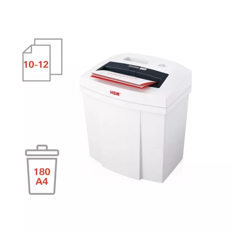 Popieriaus smulkintuvas HSM SECURIO C14 juostinis smulkinimas 22,6 cm baltas