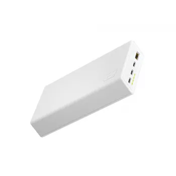 Green Cell PowerPlay20s Powerbank 20000mAh 22,5W Baltas 3x USB-C PD QC 3.0