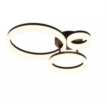 LED lubinis šviestuvas TRIO Scope 4000 lm, juodas, įmontuojamas, 4000K