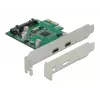 DeLOCK PCI Express x1 kortelė į 2 x USB Type-C™ moterišką jungtį