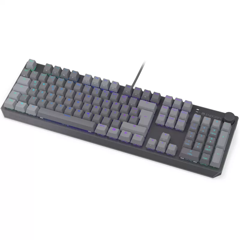 Klaviatūra Thock V2, Pilka, Gaming, DE Išdėstymas, ENDORFY Red