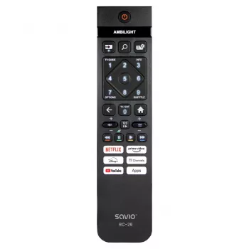 Pultelis Savio RC-26 IR belaidis TV mygtukai