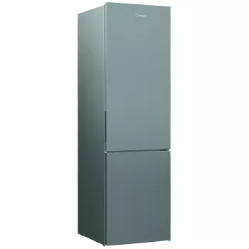 INDESIT INKS 1401 S4E | Energijos efektyvumo klasė E | Laisvai pastatomas | Kombinuotas | Aukštis 202,5 cm | Šaldytuvo naudingas tūris 266 L | Šaldiklio naudingas tūris 120 L | 38 dB | Sidabrinis
