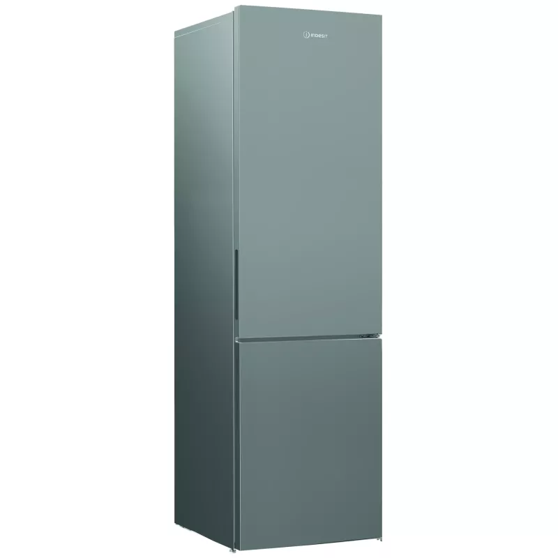 INDESIT INKS 1401 S4E | Energijos efektyvumo klasė E | Laisvai pastatomas | Kombinuotas | Aukštis 202,5 cm | Šaldytuvo naudingas tūris 266 L | Šaldiklio naudingas tūris 120 L | 38 dB | Sidabrinis