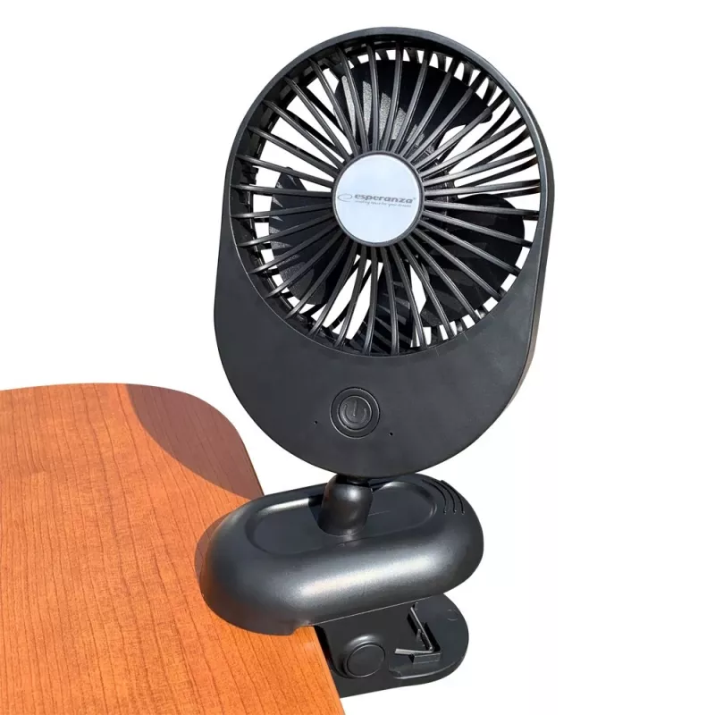 Ventiliatorius Esperanza EHF103K, kompaktiškas USB ventiliatorius, juodas